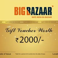 Send Gift Coupon for Big Bazar Worth Rs. 2000 Online