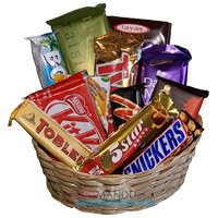 Basket of Assorted chocolate for Bhai Dooj