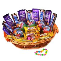 Cadbury Snicker Chocolate Basket for Bhai Dooj Gift