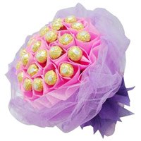 Bhai Dooj Chocolate Gift Ferrero Rocher Bouquet