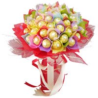 Send 48 Pcs Ferrero Rocher Bouquet for Bhai Dooj Gift