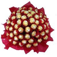 Send 56 Pcs Ferrero Rocher Bouquet Bhai Dooj Gift delivery in India