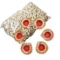 Diwali Dry fruits to India with Diwali Handcrafted Diyas
