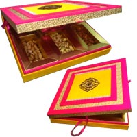 Fancy Dry Fruits Box of MDF 1 Kg Gift For Bhai Dooj