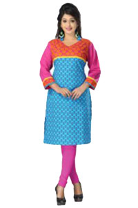 Send Cottan Stitched Kurtis 0002 Onam gift for Her