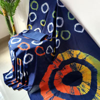 Send Bhai Dooj Gift For Sister Printed Importer Chiffon Silk Sarees in India