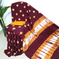 Online Printed Importer Chiffon Silk Sarees Bhai Dooj gift For Sister