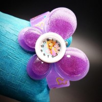 Send Online Purple Butterfly Barbie Kids Watch 37 gift to India