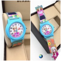 Send Sky-Blue Barbie Kids Watch for kid Sister online to India