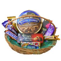 Basket of Chocolates and Cookies for Bhai Dooj Gift