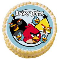 1 Kg Angry Bird Photo Birthday Cake to India