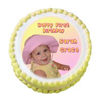 Pineapple Personalized Photo Cake
