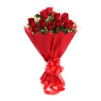 Send Red Roses Bouquet to India