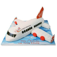 4.5 Kg Eggless Aeroplane Baby shower cake to India