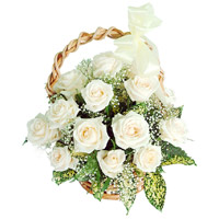 Flowers to India : White Roses
