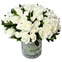 Flowers to India : White Roses