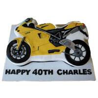 Colorful Knife Cutter in Shape Bicycle on Bright Birthday Piece of Sponge  Cake, Cut a Cake Stock Image - Image of child, bike: 255413173